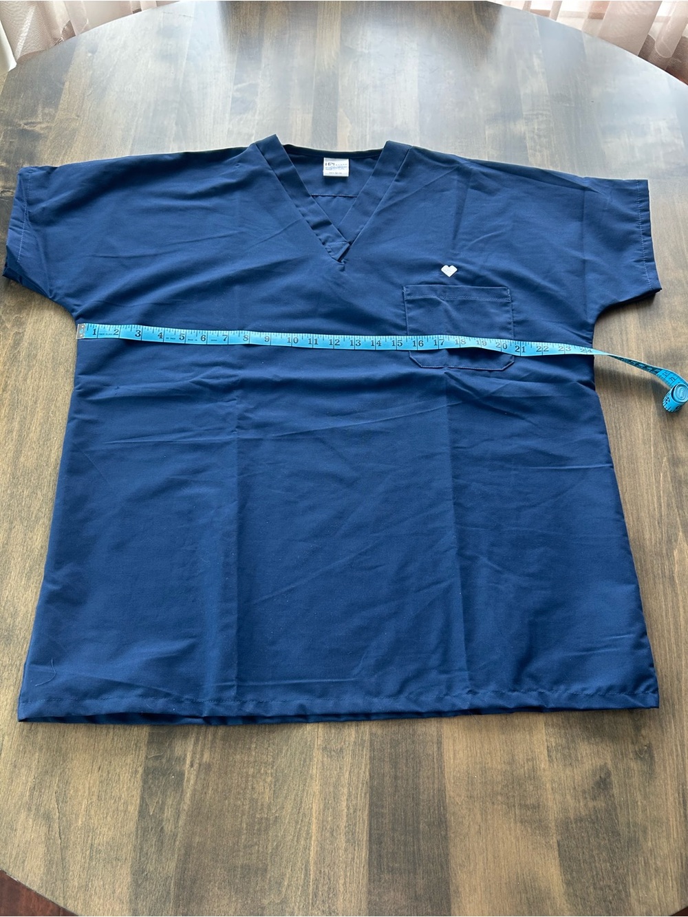 Smart Scrubs Unisex Blue V-Neck Scrub Top